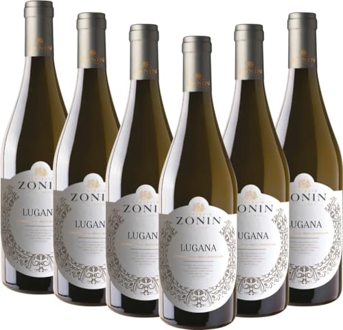 Lugana DOC von Zonin - Weißwein 6 x 0,75l VINELLO - 6er - Weinpaket inkl. kostenlosem VINELLO.weinausgießer von VINELLO