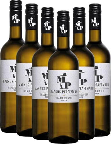 MP Grauburgunder trocken Markus Pfaffmann Weißwein 6 x 0,75l VINELLO - 6 x Weinpaket inkl. kostenlosem VINELLO.weinausgießer von VINELLO
