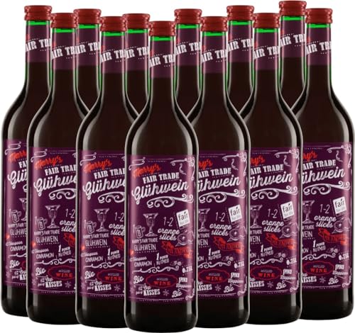 Marry's Fairtrade Glühwein Rot Stellar Organics Weinhaltiges Getränk 12 x 0,75l VINELLO - 12 x Weinpaket inkl. kostenlosem VINELLO.weinausgießer von VINELLO