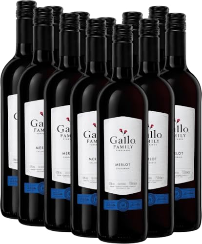 Merlot Gallo Family Rotwein 12 x 0,75l VINELLO - 12 x Weinpaket inkl. kostenlosem VINELLO.weinausgießer Merlot Gallo Family Rotwein 12 x 0,75l VINELLO - 12 x Weinpaket inkl. kostenlosem VINELLO.weinausgießer von VINELLO