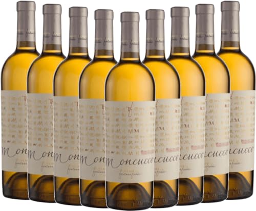 Moncucco Moscato d'Asti DOCG Fontanafredda Weißwein 9 x 0,75l VINELLO - 9 x Weinpaket inkl. kostenlosem VINELLO.weinausgießer von VINELLO