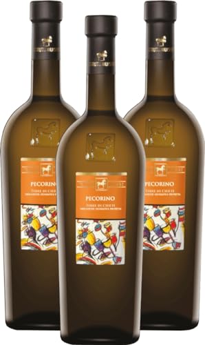 Pecorino Terre di Chieti IGP Tenuta Ulisse Weißwein 3 x 0,75l VINELLO - 3 x Weinpaket inkl. kostenlosem VINELLO.weinausgießer von VINELLO