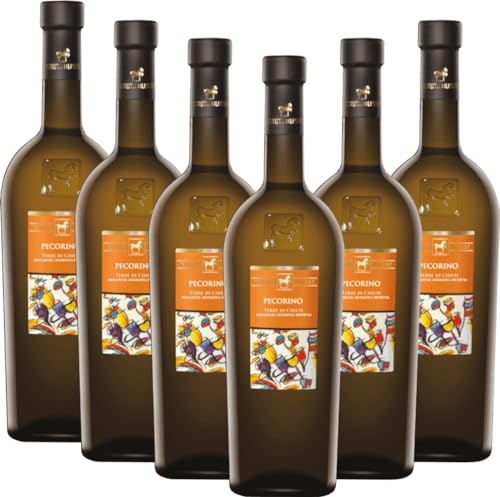 Pecorino Terre di Chieti IGP Tenuta Ulisse Weißwein 6 x 0,75l VINELLO - 6 x Weinpaket inkl. kostenlosem VINELLO.weinausgießer von VINELLO