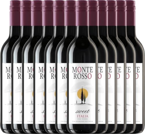 Pilar Monte Rosso lieblich Peter Mertes Rotwein 12 x 0,75l VINELLO - 12 x Weinpaket inkl. kostenlosem VINELLO.weinausgießer von VINELLO