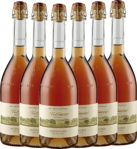 PriSecco Rosenzauber Manufaktur Jörg Geiger 6 x 0,75l VINELLO - 6 x Weinpaket inkl. kostenlosem VINELLO.weinausgießer von VINELLO