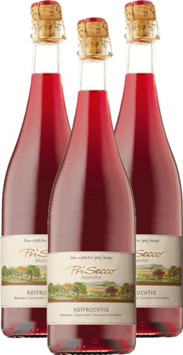 PriSecco Rotfruchtig Manufaktur Jörg Geiger 3 x 0,75l VINELLO - 3 x Weinpaket inkl. kostenlosem VINELLO.weinausgießer von VINELLO