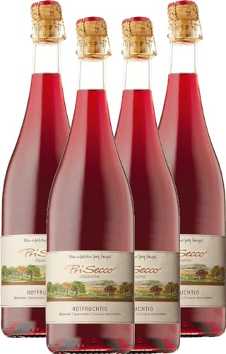 PriSecco Rotfruchtig Manufaktur Jörg Geiger 4 x 0,75l VINELLO - 4 x Weinpaket inkl. kostenlosem VINELLO.weinausgießer von VINELLO