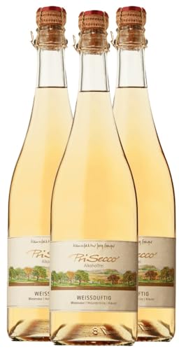 PriSecco weißduftig Manufaktur Jörg Geiger 3 x 0,75l VINELLO - 3 x Weinpaket inkl. kostenlosem VINELLO.weinausgießer von VINELLO