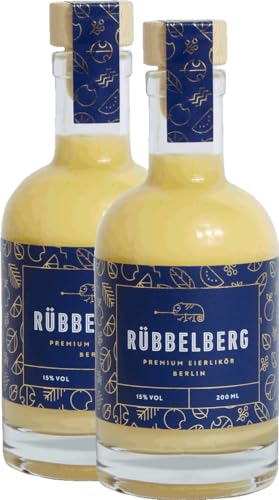 Rübbelberg Premium Eierlikör 2 x 200ml VINELLO - 2 x Probierpaket von VINELLO