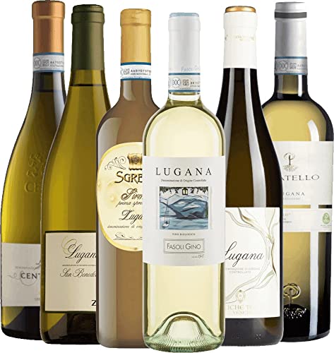 VINELLO 6er Lugana Probierpaket - Unsere Empfehlungen vom Gardasee mit einem VINELLO.weinausgießer | 6 x 0,75 Liter VINELLO 6er Lugana Probierpaket - Unsere Empfehlungen vom Gardasee mit einem VINELLO.weinausgießer | 6 x 0,75 Liter von VINELLO