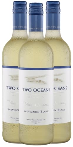 Vineyard Selection Sauvignon Blanc Two Oceans Weißwein 3 x 0,75l VINELLO - 3 x Weinpaket inkl. kostenlosem VINELLO.weinausgießer von VINELLO