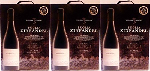 3 x VINO DAL TALLONE PUGLIA ZINFANDEL APULIEN Bag in Box 3 Liter Incl. Goodie von Flensburger Handel von VINO DAL TALLONE