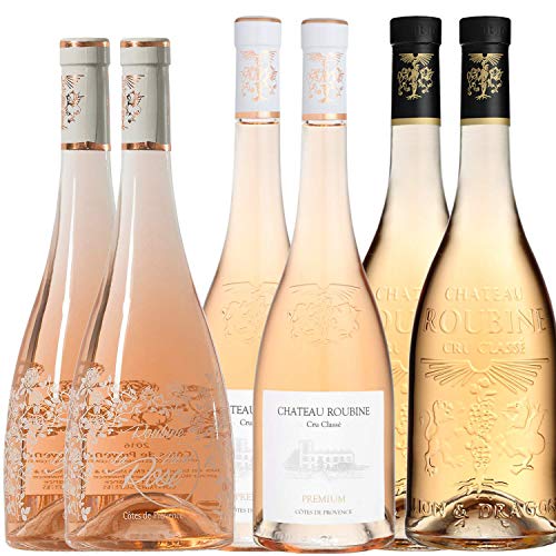 Entdeckungslose Best of Côtes de Provence: Château Roubine -2 Vie en Rose -2 Premium -2 Lion et Dragon von Wine And More