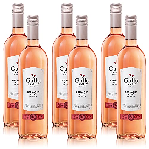 6 Flaschen Gallo Grenache Roséweinpaket, lieblich (6x0,75 l) von VINOX