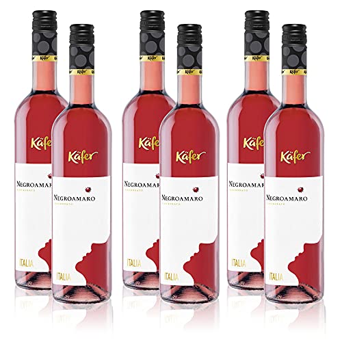 Käfer Negroamaro Rosé IGP, halbtrocken, sortenreines Weinpaket (6x0,75l) von VINOX
