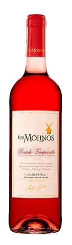 6 Flaschen Los Molinos Rosado Tempranillo La Mancha, trocken, sortenreines Weinpaket + VINOX Weinkarten (6x0,75 l) von VINOX
