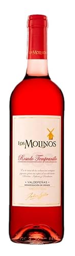 6 Flaschen Los Molinos Rosado Tempranillo La Mancha, trocken, sortenreines Weinpaket + VINOX Weinkarten (6x0,75 l) von VINOX