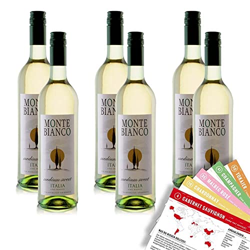 Monte Bianco, süß&fruchtig, sortenreines Weinpaket + VINOX Winecards (6x0,75l) von VINOX