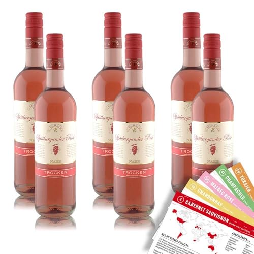 G. Schlink Spätburgunder Rosé QbA, trocken, sortenreines Weinpaket + VINOX Winecards (6x0,75l) von VINOX