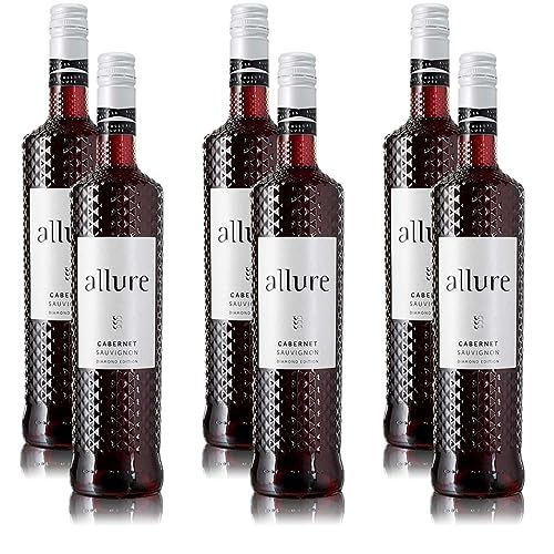 Allure Cabernet Sauvignon, halbtrocken, sortenreines Weinpaket + VINOX Winecards (6x0,75l) von VINOX