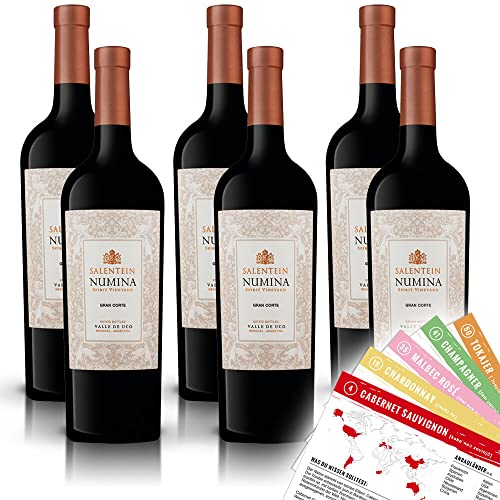 Bodegas Salentein Numina Gran Corte, trocken, sortenreines Weinpaket + VINOX Winecards (6x0,75l) von VINOX