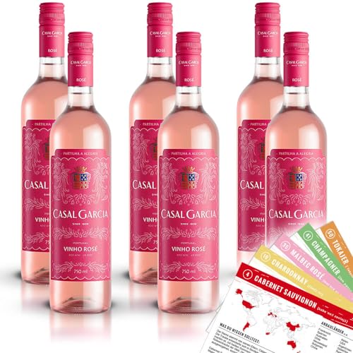 Casal Garcia Vinho Rosé, lieblich, sortenreines Weinpaket + VINOX Winecards (6x0,75l) von VINOX