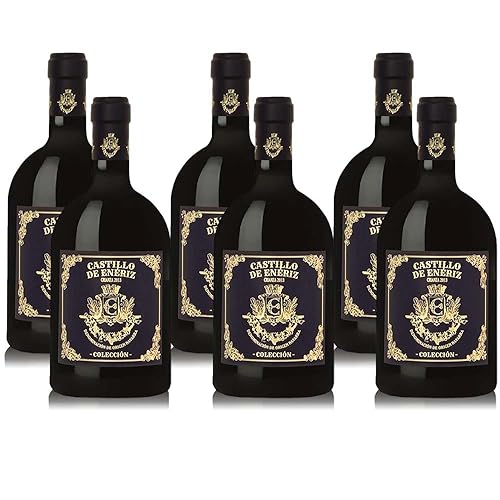 Castillo de Enériz Colección Crianza, trocken, sortenreines Weinpaket + VINOX Winecards (6x0,75l) von VINOX