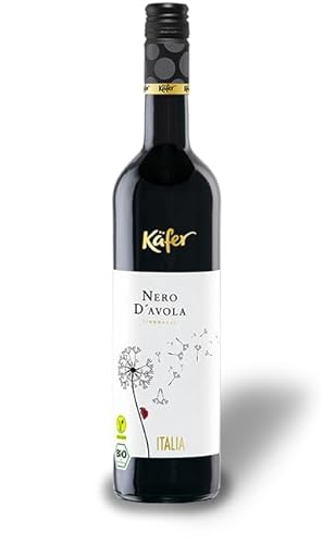 Käfer Bio Nero d'Avola IGP, trocken, sortenreines Weinpaket + VINOX Winecards(6x0,75l) von VINOX