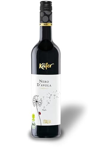 Käfer Bio Nero d'Avola IGP, trocken, sortenreines Weinpaket + VINOX Winecards(6x0,75l) von VINOX