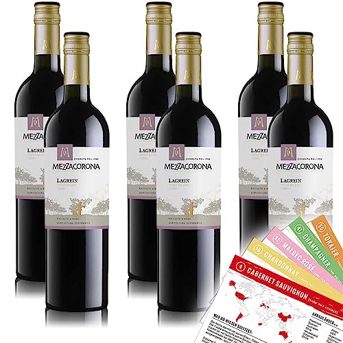 Mezzacorona Lagrein DOC, trocken, sortenreines Weinpaket + VINOX Winecards (6x0,75l) von VINOX