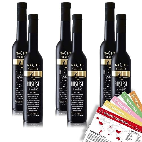 Nachtgold Auslese, edelsüß, sortenreines Weinpaket + VINOX Winecards (6x0,375l) von VINOX