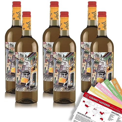 Porta 6 Branco, trocken, sortenreines Weinpaket + VINOX Winecards (6x0,75l) von VINOX