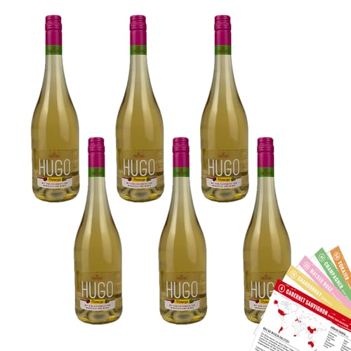 Vescovino Hugo Maracuja, fruchtig, sortenreines Weinpaket + VINOX Winecards (6x0,75l) von VINOX