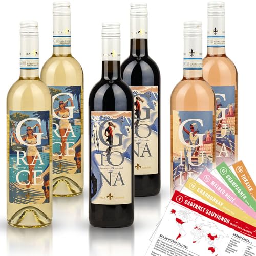 Villa Geissini Wein Jetset-Set Probierpaket M + VINOX Winecards von VINOX