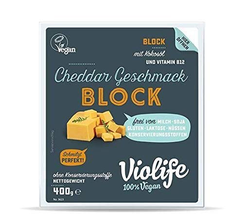 Violife Block Cheddar - 400 g Käsealternative vegan von VIOLIFE