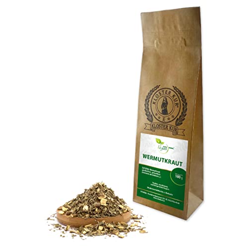 VITA IDEAL Vegan® WERMUT - Kraut 100g geschnitten & getrocknet - Artemisia absinthium - WERMUTKRAUT - Wermutkraut Kräuter Tee & Aufguss, ohne Zusatzstoffe. von VITA IDEAL Vegan