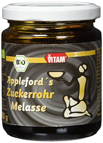 VITAM Appleford's Zuckerrohr Melasse, 6er Pack (6 x 300 g) von VITAM