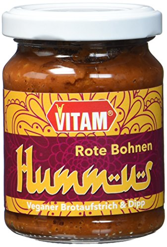 VITAM Rote Bohnen Hummus, 6er Pack (6 x 125 g) von VITAM