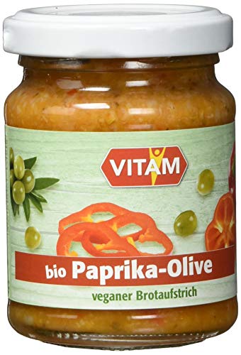 Vitam Brotaufstrich Paprika-Olive, 6er Pack (6 x 110 g) von VITAM