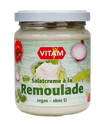 Vitam Salatcreme à la Remoulade ohne Ei vegan, 3er Pack (3 x 225 g) von VITAM