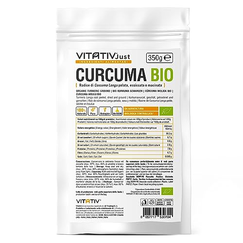 Bio Kurkuma Pulver Bio Premium | VITATIV | 350 g von VITATIV