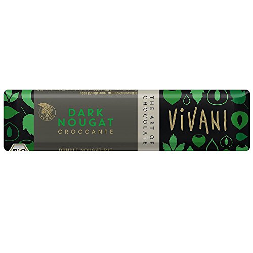 Vivani Organic Chocolate | Dark Nougat Croccante | 18 x 35G von Vivani