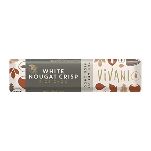Vivani Organic Chocolate | White Nougat Crisp | 18 x 35G von Vivani