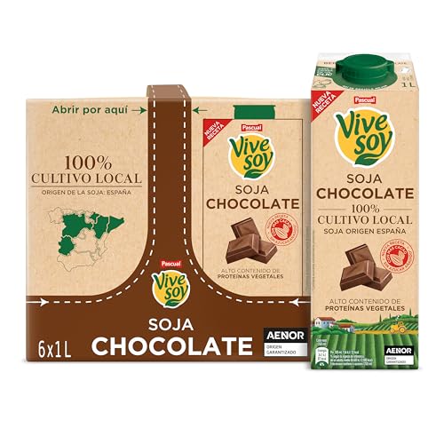 Vivesoy - Sojadrink mit Schokoladengeschmack - Packung mit 6 x 1 L von Vivesoy