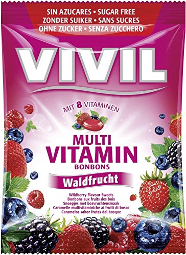 Vivil Multivitamin-Bonbons Waldfrucht zuckerfrei von Vivil