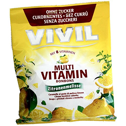 Vivil Multivitamin-Bonbons Zitronenmelisse zuckerfrei von VIVIL A. MÜLLER GMBH & CO. KG