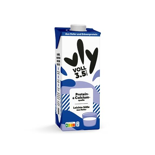 vly - Die cremig leckere Milchalternative aus Erbsen + Calcium | 100% pflanzlich | Vegane Milchalternative VOLL. 3,5%: Müsli Shakes Kochen | Viel Eiweiß, zuckerarm Erbsenproteindrink Protein Drink von VLY