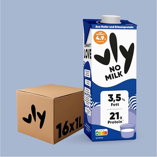 vly - Die cremig leckere Milchalternative aus Erbsen + Calcium | 100% pflanzlich | Vegane Milchalternative NO MILK: Müsli Shakes Kochen | Viel Eiweiß, zuckerarm von VLY
