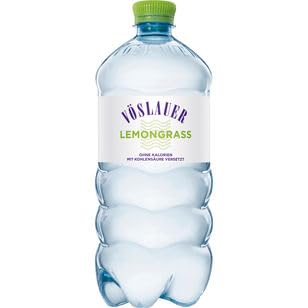 Vöslauer Lemongrass aromatisiertes Wasser mit Kohlensäure, 6er Pack (6 x 1 l) EINWEG von VÖSLAUER