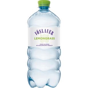 Vöslauer Lemongrass aromatisiertes Wasser mit Kohlensäure, 6er Pack (6 x 1 l) EINWEG von Vöslauer